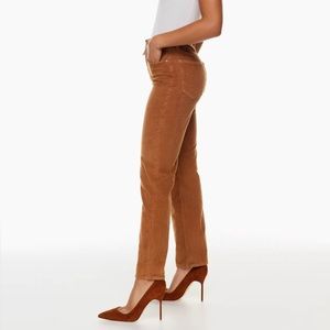 Denim Forum High-rise Arlo corduroy pant